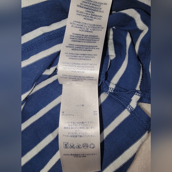 Chaps Denim Blue Striped Garment - Picture 8 of 9